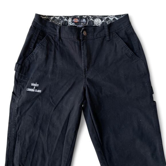 Dickies x Lurking Class Black Cotton Chino Workwear Pants Straight Leg 26" - Picture 3 of 5